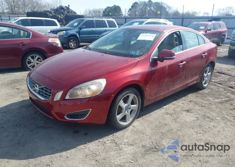 2012 Volvo S60 T5 z USA, uszkodzony, nr VIN YV1622FS2C2101486
